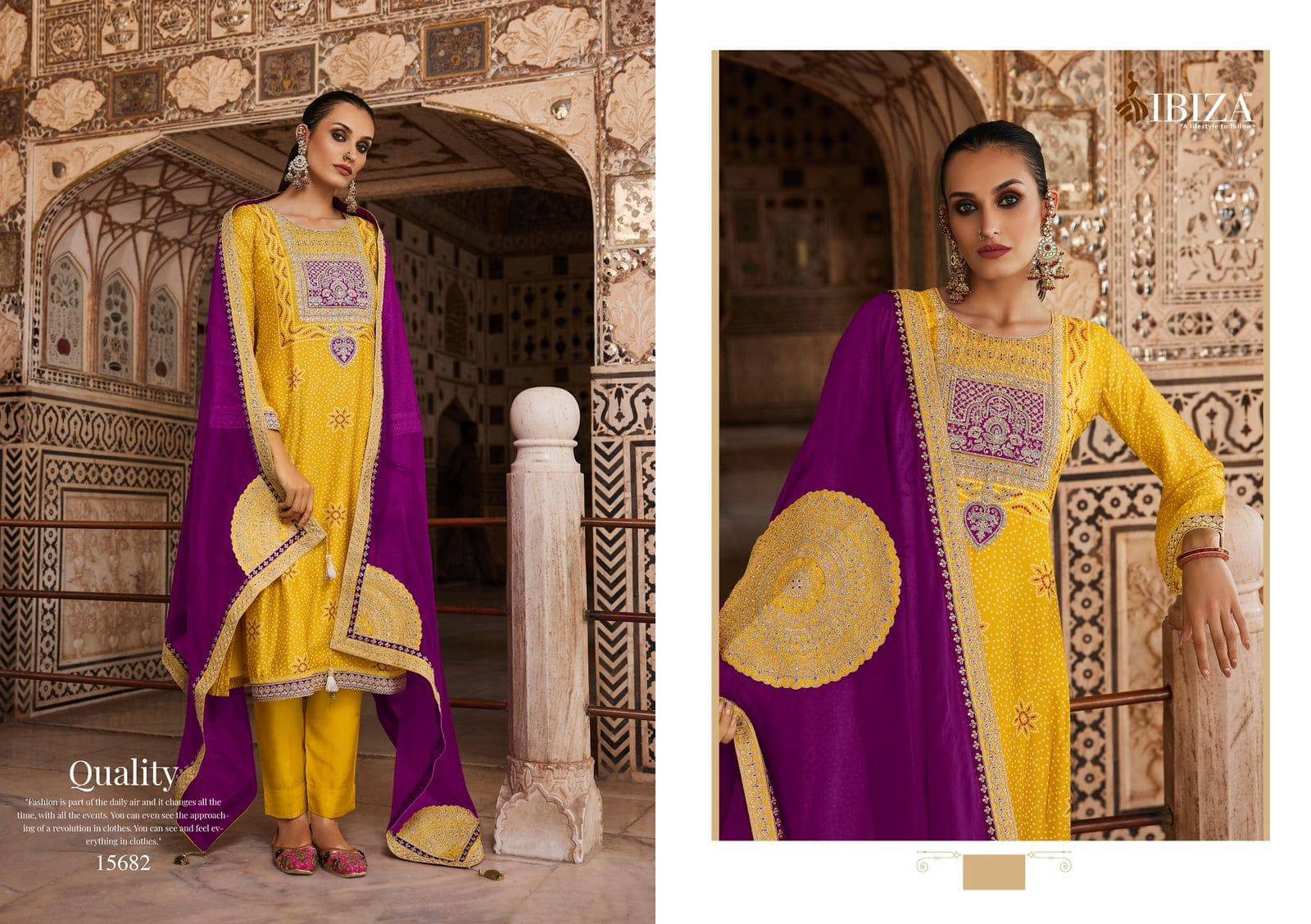 RUBANI A BANDHANI by Ibiza 15681 To 15687 Series Designer Festive Suits Beautiful Fancy Stylish Colorful Party Wear & Occasional Wear Digital print Dresses At Wholesale Price